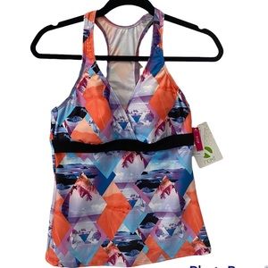 next by Athena 34D racerback tankini top